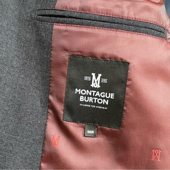 SOLD BURTON LONDON Men’s Double Breasted Blazer Size 36 - Picture 6 of 8